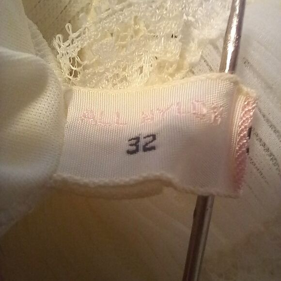 Vtg Shadowline White Chemise Nightgown-Size 32/Small-Seashell Bodice-Bridal - Picture 11 of 11